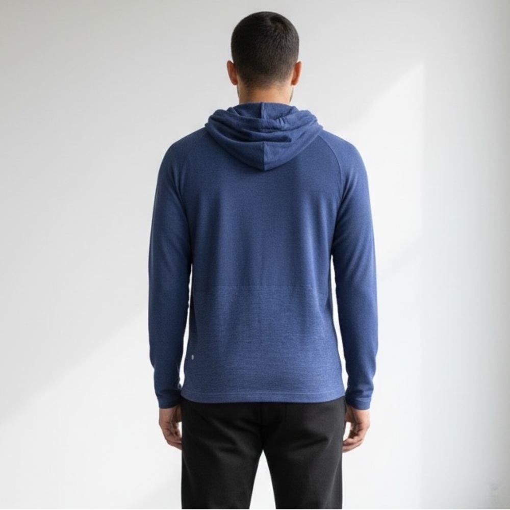 Lululemon Metal Vent Tech Hoodie Men XXL Blue Athletic Pullover - Picture 7 of 9